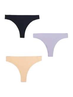 Outlet 3 pack bezszwowych majtek brazilian Bielizna
