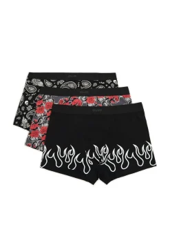 New 3 pack bokserek w stylu punk rock Bokserki