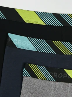 Discount 3 pack bokserek z kolorowym wykończeniem Bokserki