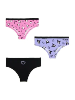 Outlet 3 pack majtek hipster Hello Kitty i Kuromi Bielizna