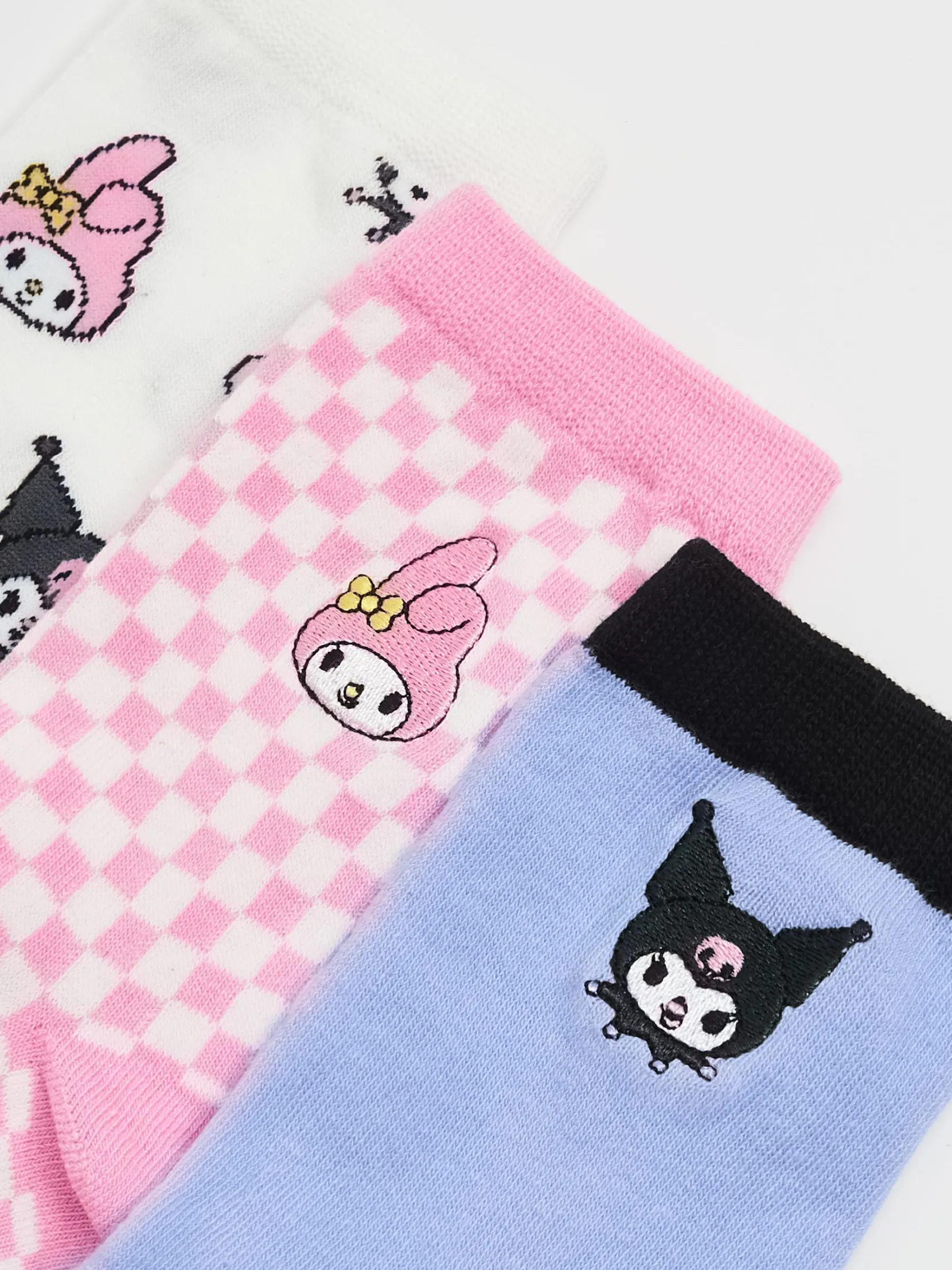 Clearance 3 pack skarpet My Melody i Kuromi Skarpety, Rajstopy