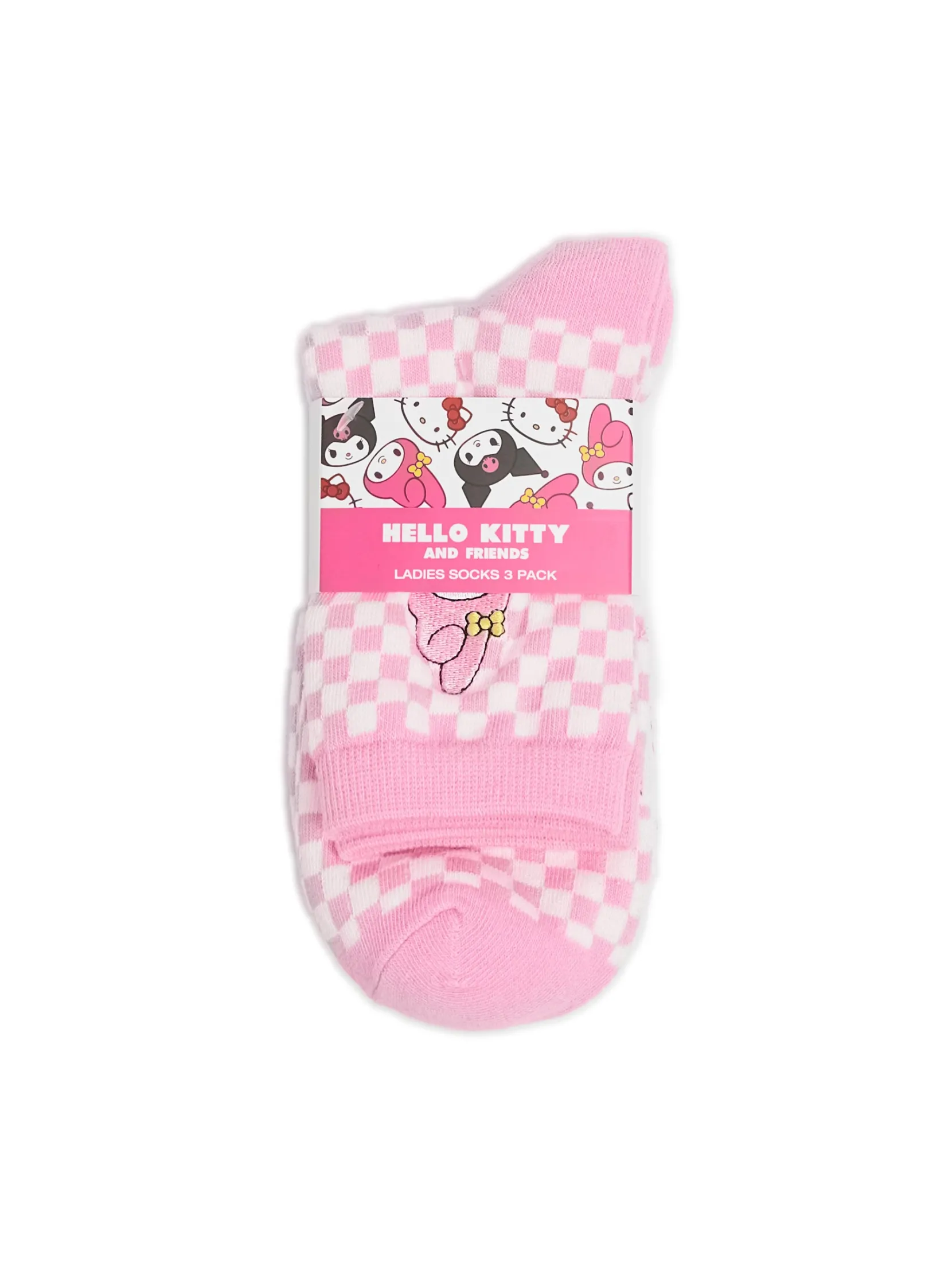 Clearance 3 pack skarpet My Melody i Kuromi Skarpety, Rajstopy