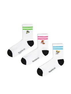 Sale 3 pack skarpet w prążki Atomówki Skarpety, Rajstopy