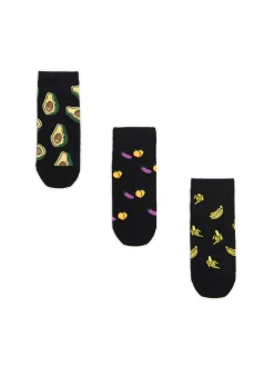 Online 3 pack skarpet z food nadrukiem Skarpetki