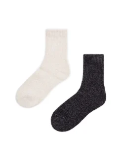 Outlet 2 pack szenilowych skarpet Cozy|Skarpety, Rajstopy