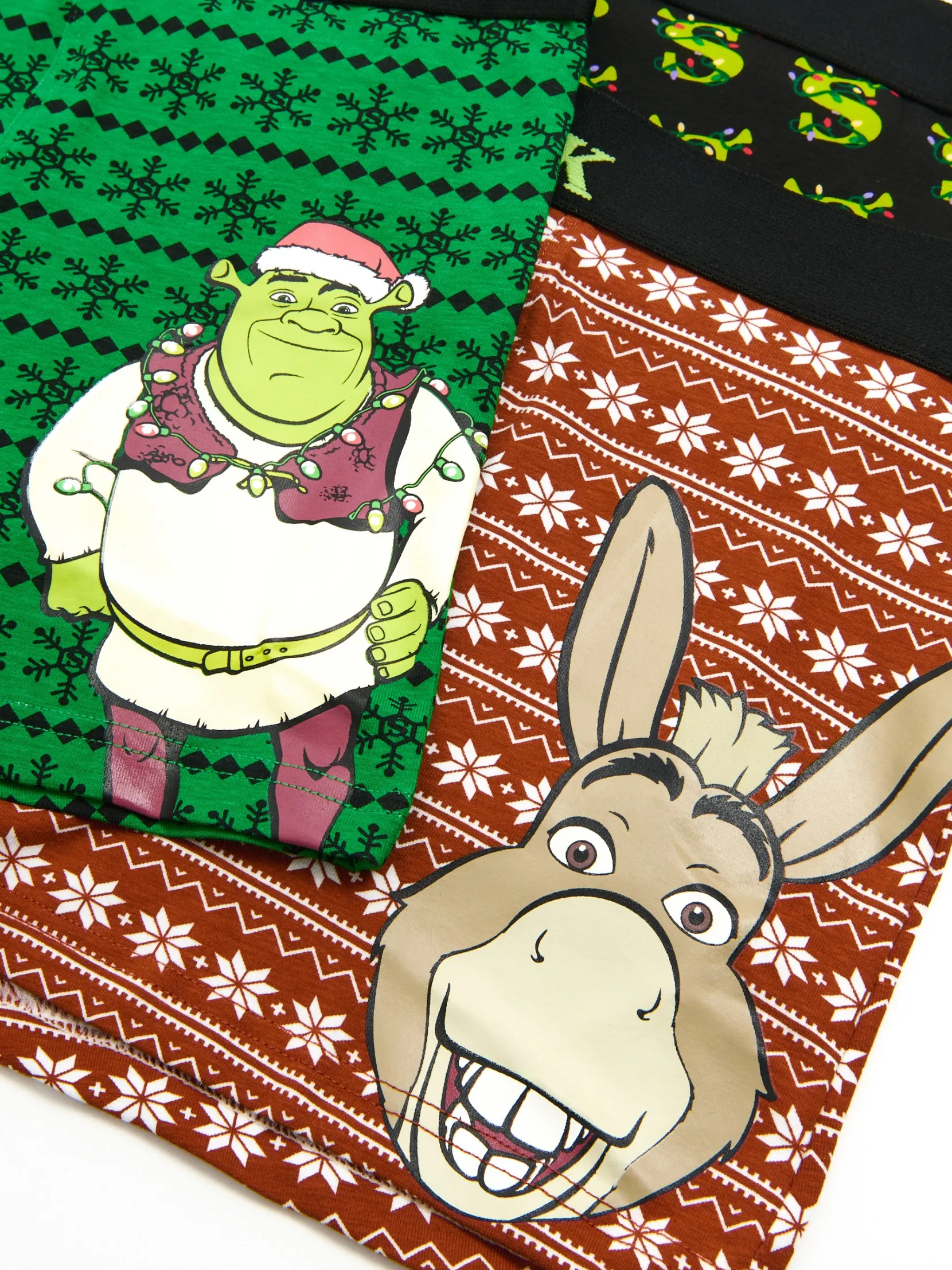 Sale 3 pack świątecznych bokserek Shrek Akcesoria Świąteczne|Bokserki