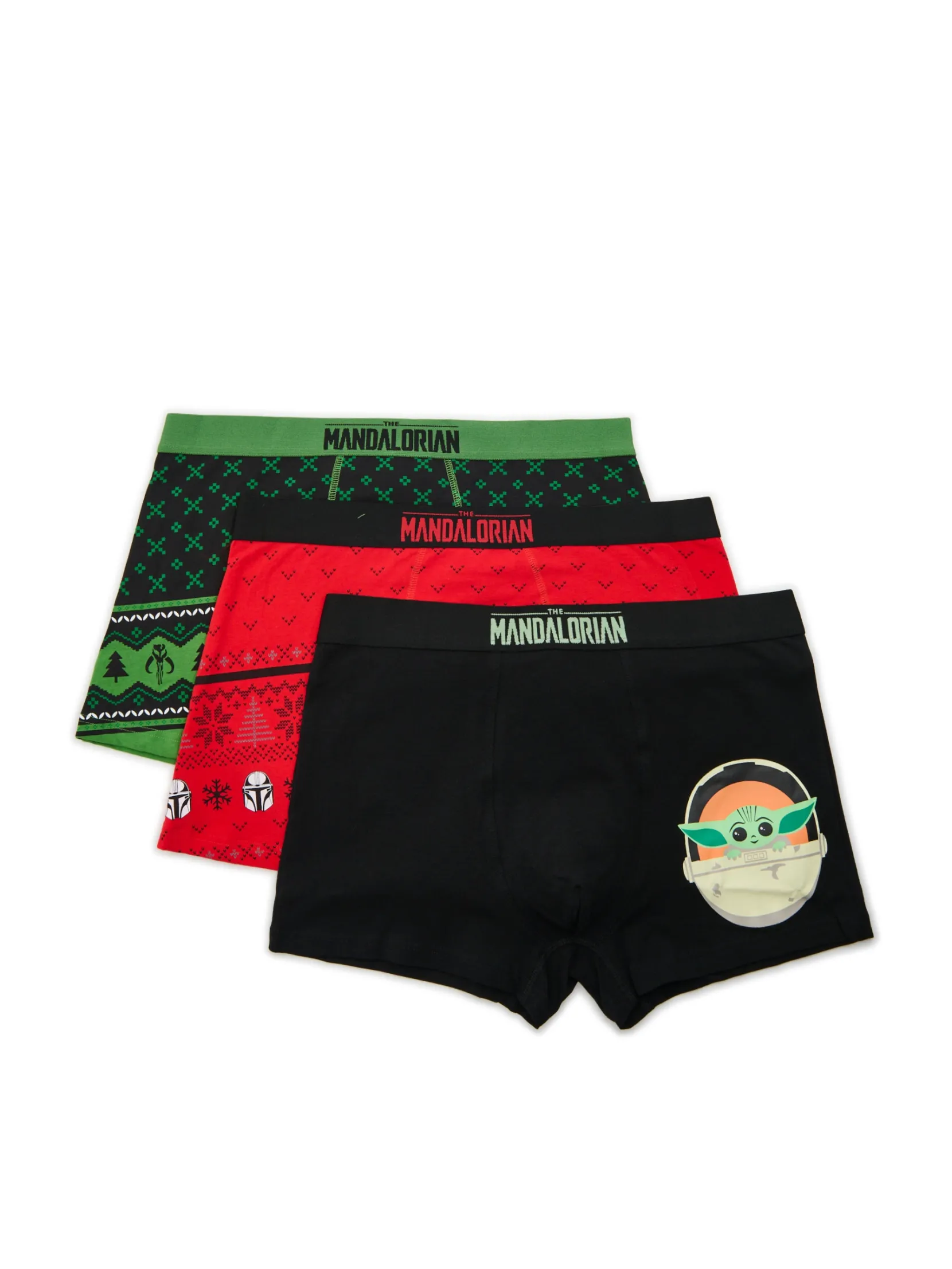 Outlet 3 pack świątecznych bokserek Mandalorian Akcesoria Świąteczne|Bokserki