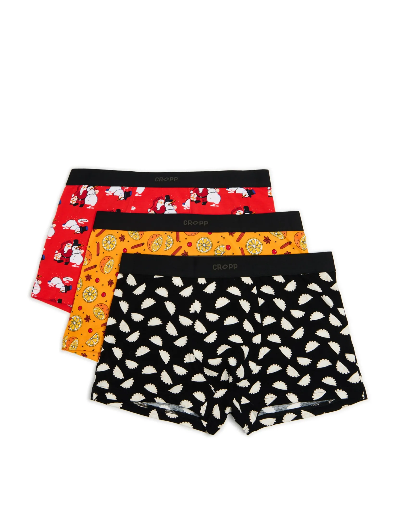 Outlet 3 pack świątecznych bokserek Akcesoria Świąteczne|Bokserki
