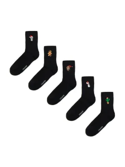 Outlet 5 pack świątecznych skarpet Akcesoria Świąteczne|Skarpetki