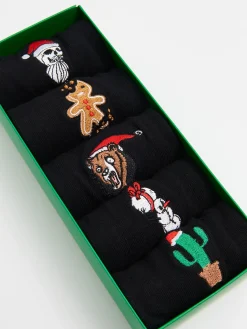 Outlet 5 pack świątecznych skarpet Akcesoria Świąteczne|Skarpetki