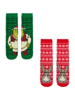 Best 2 pack świątecznych skarpet Shrek Akcesoria Świąteczne|Skarpetki