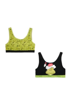 Outlet 2 pack świątecznych staników z Grinchem Akcesoria Świąteczne
