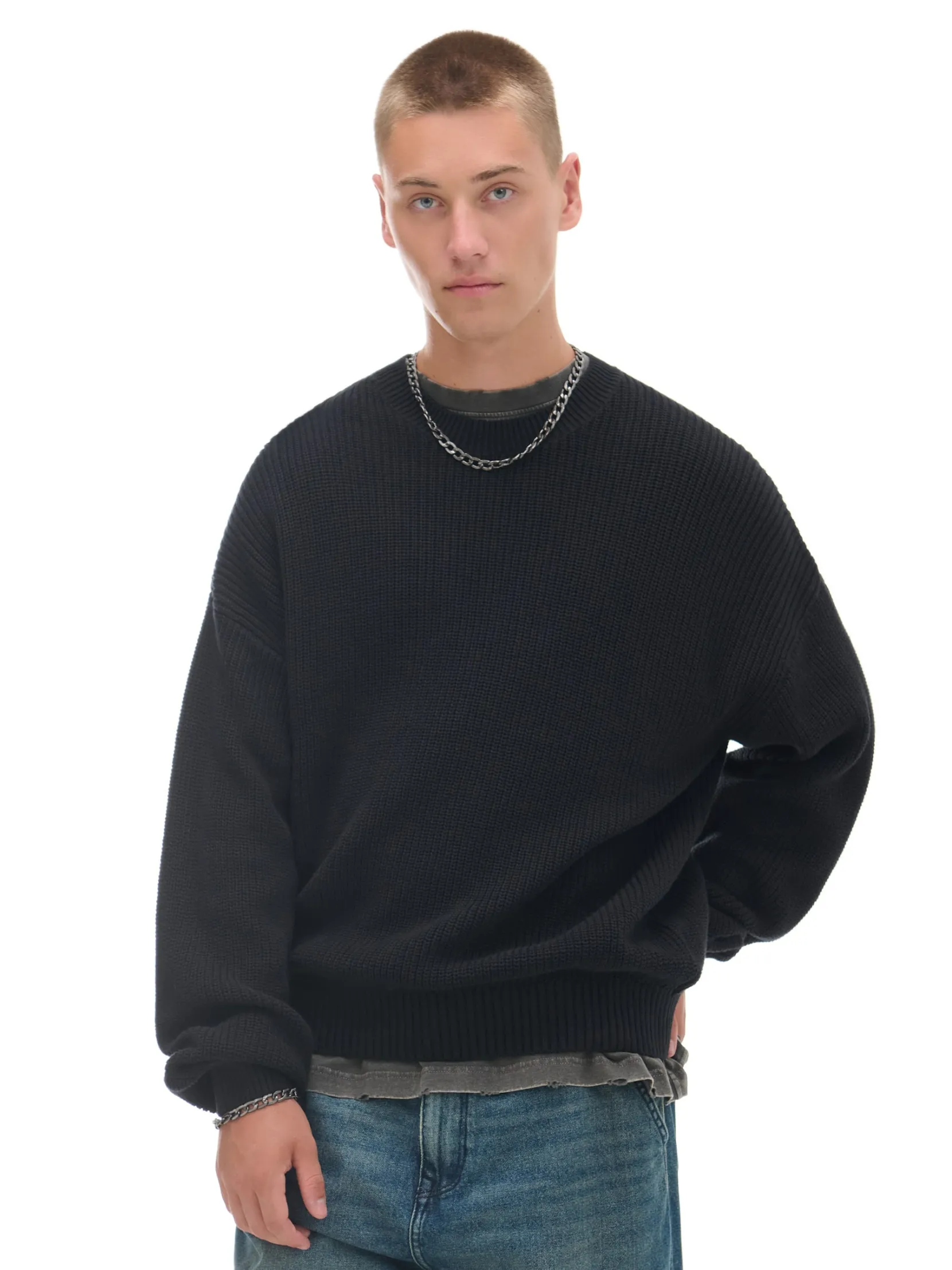 Outlet Żakardowy sweter Swetry