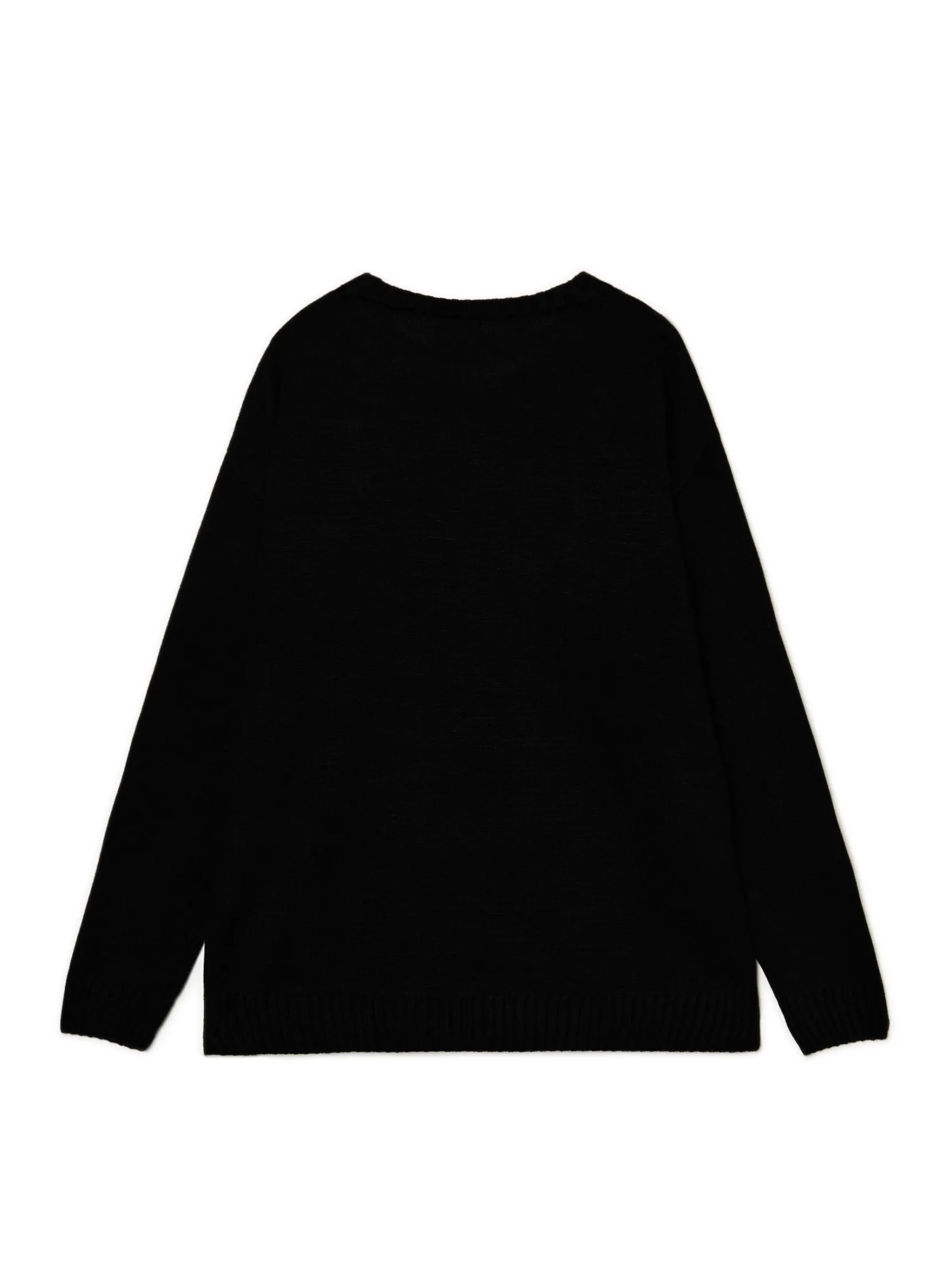 Discount Żakardowy sweter z nadrukiem Swetry