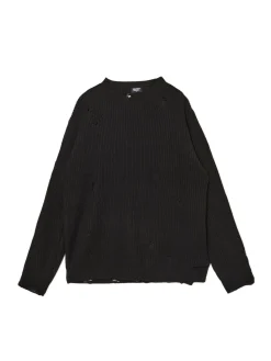 New Żakardowy sweter ze strzępieniami Swetry