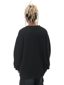 New Żakardowy sweter ze strzępieniami Swetry
