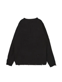 New Żakardowy sweter ze strzępieniami Swetry