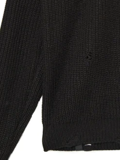 New Żakardowy sweter ze strzępieniami Swetry