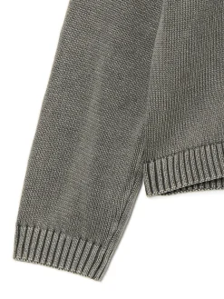 New Antracytowy sweter z odkrytymi ramionami Swetry