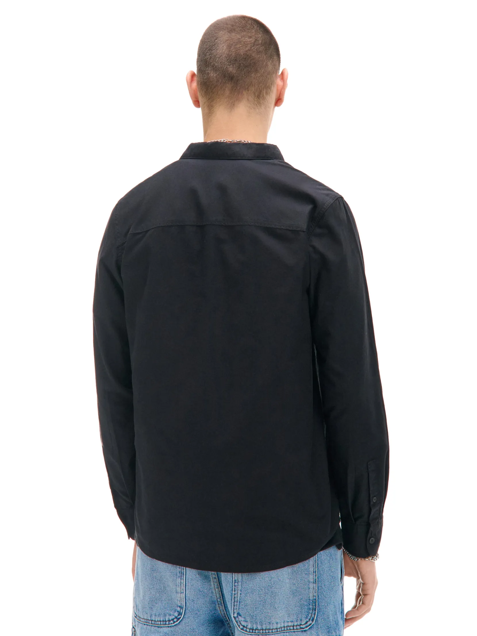 Hot Bawełniana czarna koszula Koszule