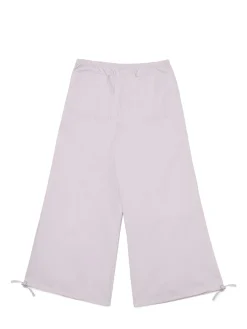 Discount Bawełniane spodnie wide leg Spodnie