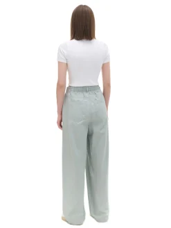 Hot Bawełniane spodnie wide leg Spodnie