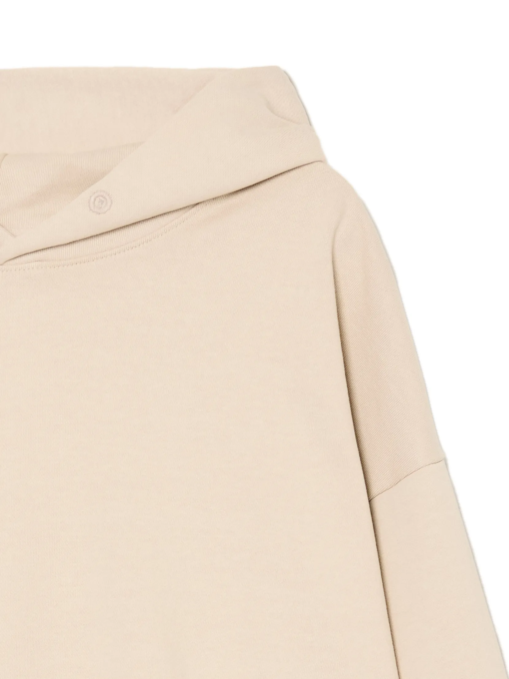 Outlet Beżowa bluza loose z kapturem Bluzy