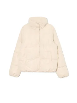 New Beżowa kurtka puffer Kurtki, Płaszcze
