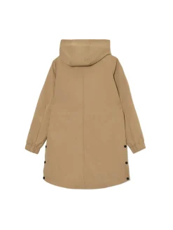 Clearance Beżowa parka z kapturem Kurtki, Płaszcze