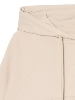 Outlet Beżowa rozpinana bluza z kapturem Bluzy