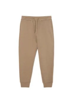 Sale Beżowe dresowe joggery regular Spodnie|Sety