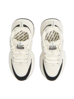New Beżowe sneakersy z odblaskowymi elementami Sneakersy