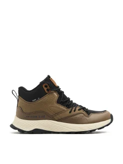 Sale Beżowe sneakersy za kostkę Sneakersy|Za Kostkę