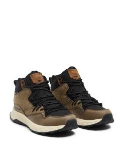 Sale Beżowe sneakersy za kostkę Sneakersy|Za Kostkę