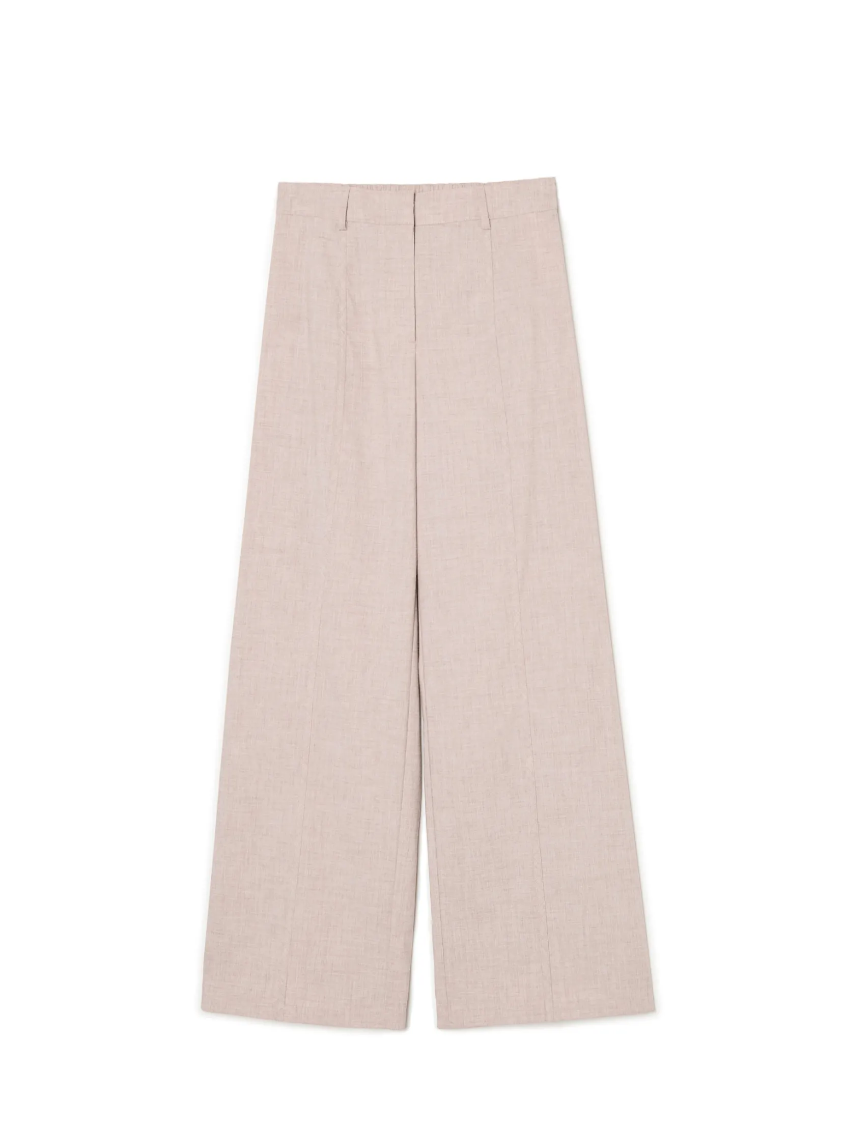 Clearance Beżowe spodnie tailoring Spodnie