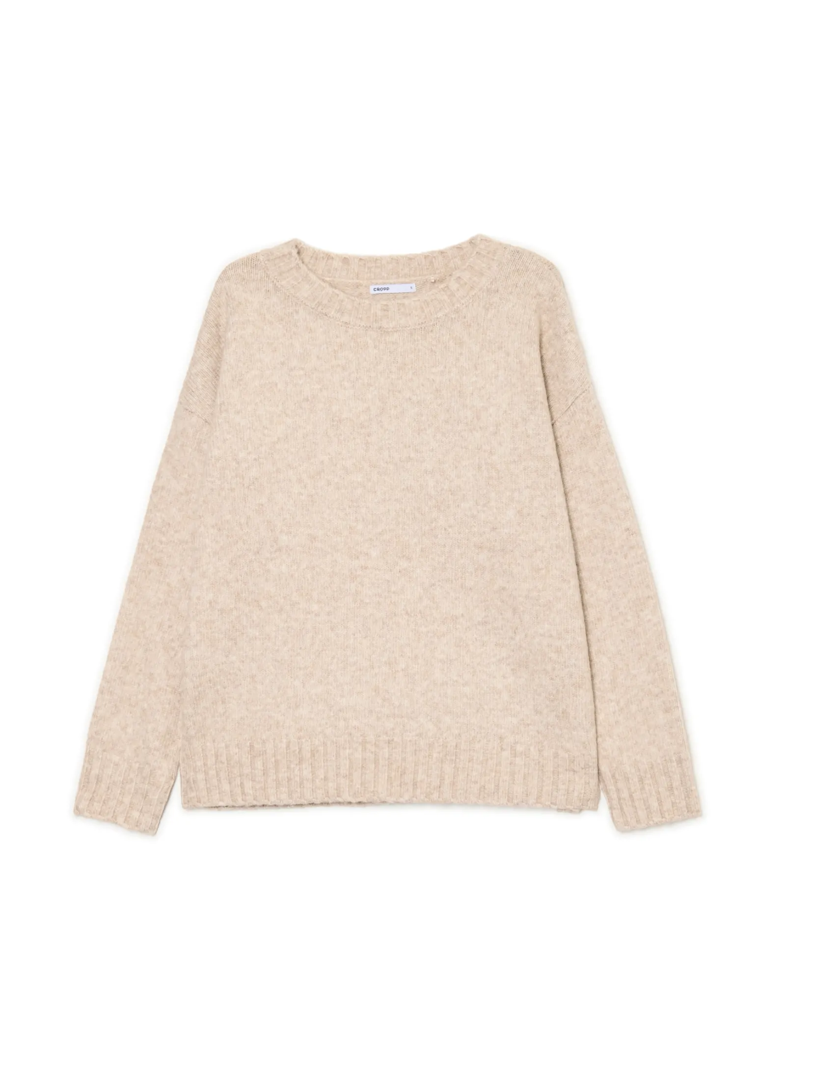 Outlet gładki sweter Swetry
