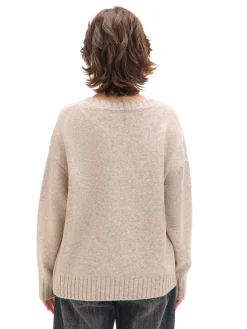 Outlet gładki sweter Swetry