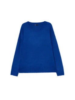 Sale Beżowy gładki sweter Swetry