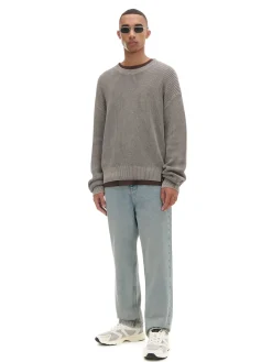 Hot sweter z prążkowanej dzianiny Swetry
