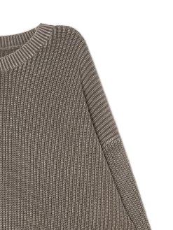 Hot sweter z prążkowanej dzianiny Swetry