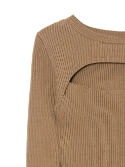 New sweter z wycięciem z przodu Swetry