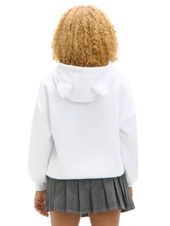 Fashion Biała bluza hoodie Hello Kitty Bluzy