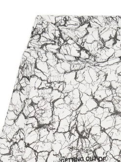Online Biała bluza hoodie z nadrukiem all over Bluzy