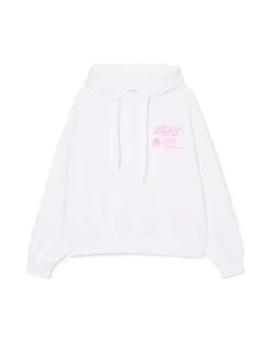 Clearance Biała bluza z napisami Bluzy