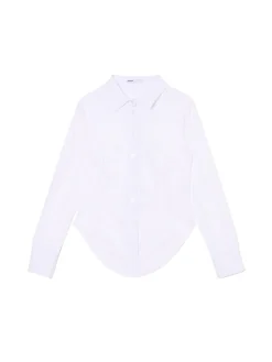 Clearance Biała koszula z długim rękawem Koszule, Bluzki
