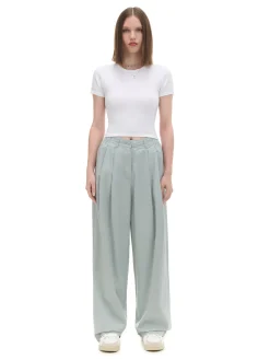 Discount Biała koszulka slim Koszulki, Topy
