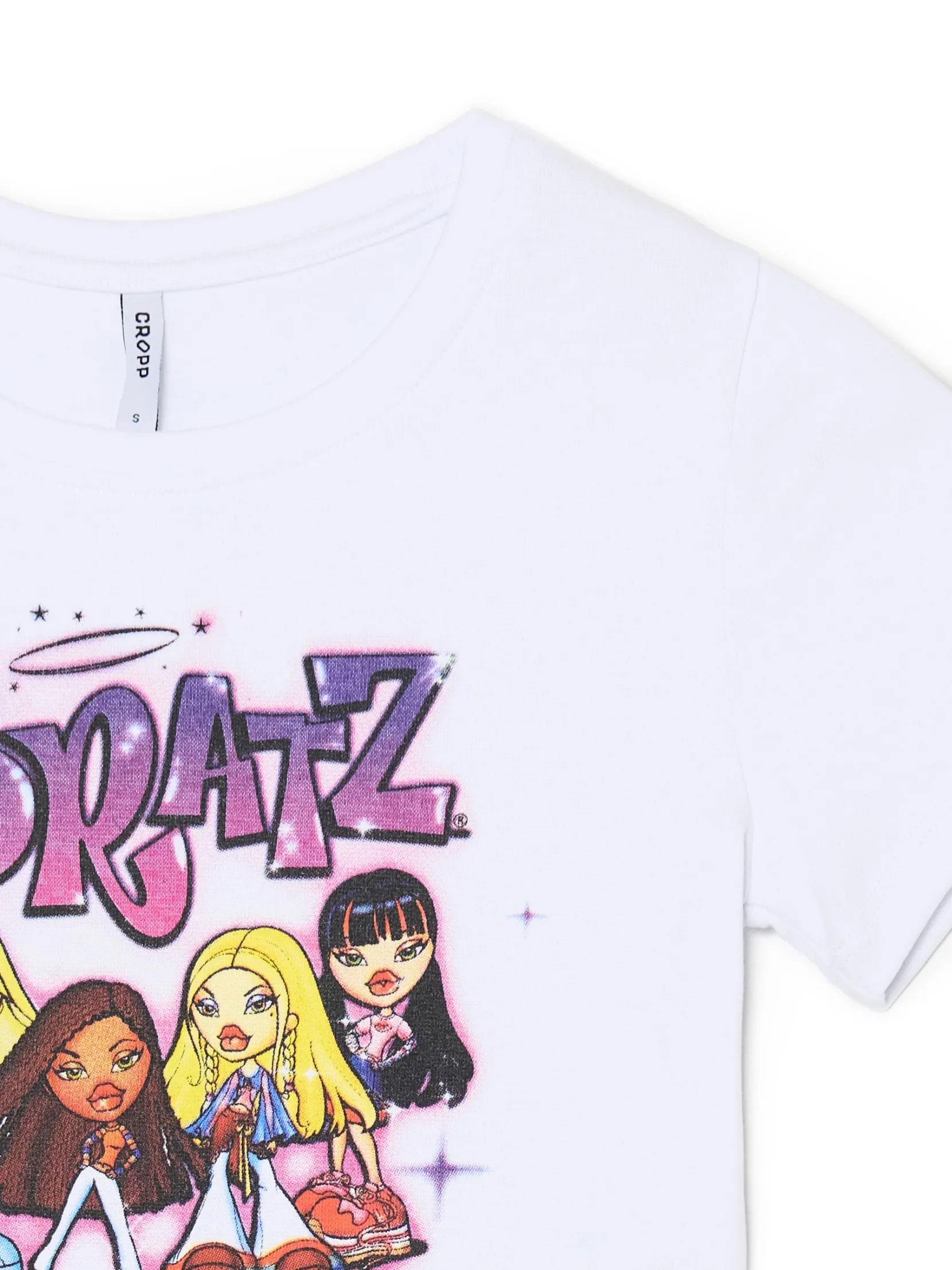 Fashion Biała koszulka z nadrukiem Bratz Koszulki, Topy
