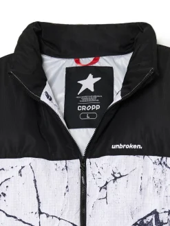 Fashion Biała kurtka puffer z nadrukiem Kurtki Zimowe|Kurtki, Płaszcze