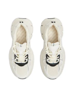 Clearance Białe sneakersy z elementami reflective Sneakersy
