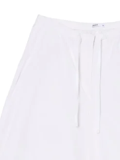 Sale Białe spodnie wide leg Spodnie